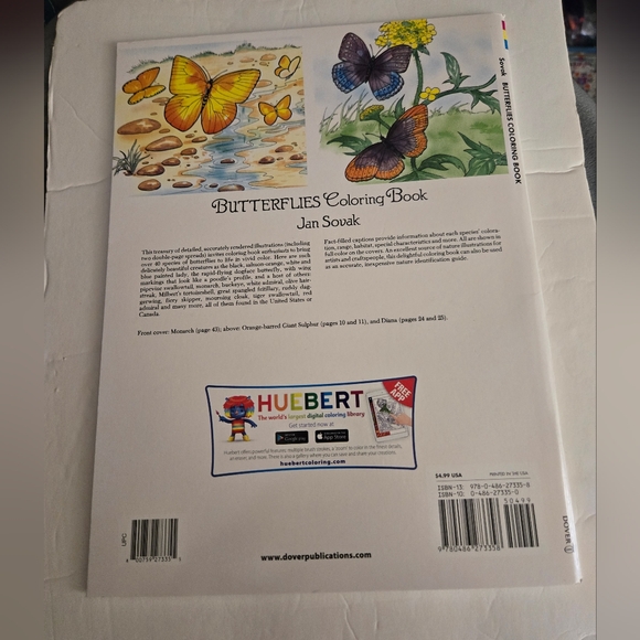 Bundle/3 Butterfly Adult Coloring Books - Picture 7 of 16
